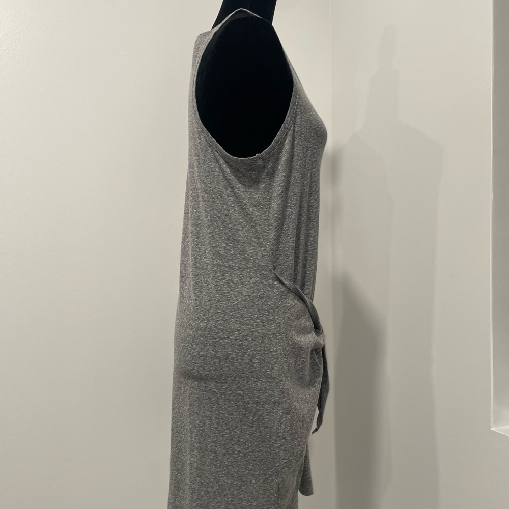 Aerie Gray Sleeveless Wrap Mini Dress - Picture 7 of 10